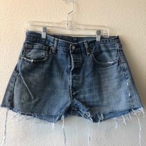 High waist denim shorts